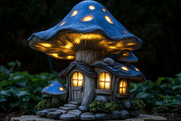 A house that looks like a mushroom