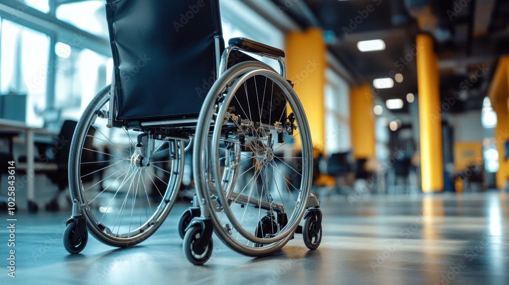 Poster a supportive path to success for individuals with disabilities visual, featuring adaptive technology