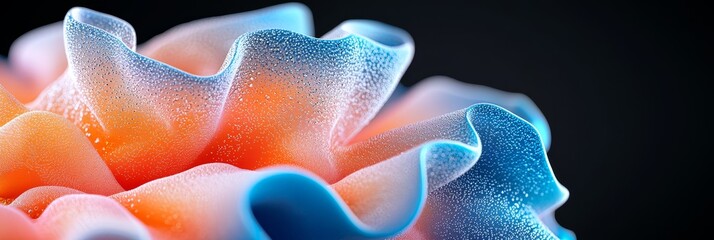 blue, orange, pink