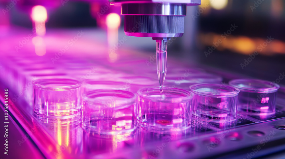 Poster silicon wafers are used to make tiny computer chips. machines with lasers precisely cut these chips 