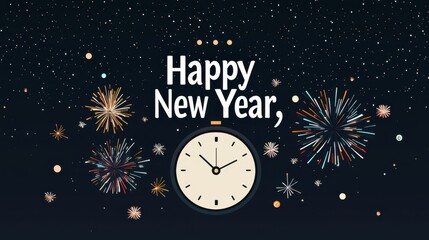 Naklejka premium Minimalist countdown clock transitioning into 