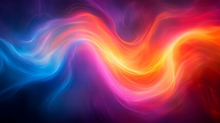 Obraz premium Abstract colorful wave pattern with vibrant gradients.
