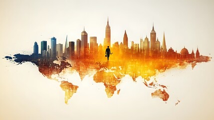 Vector graphic representing various human rights movements across the globe