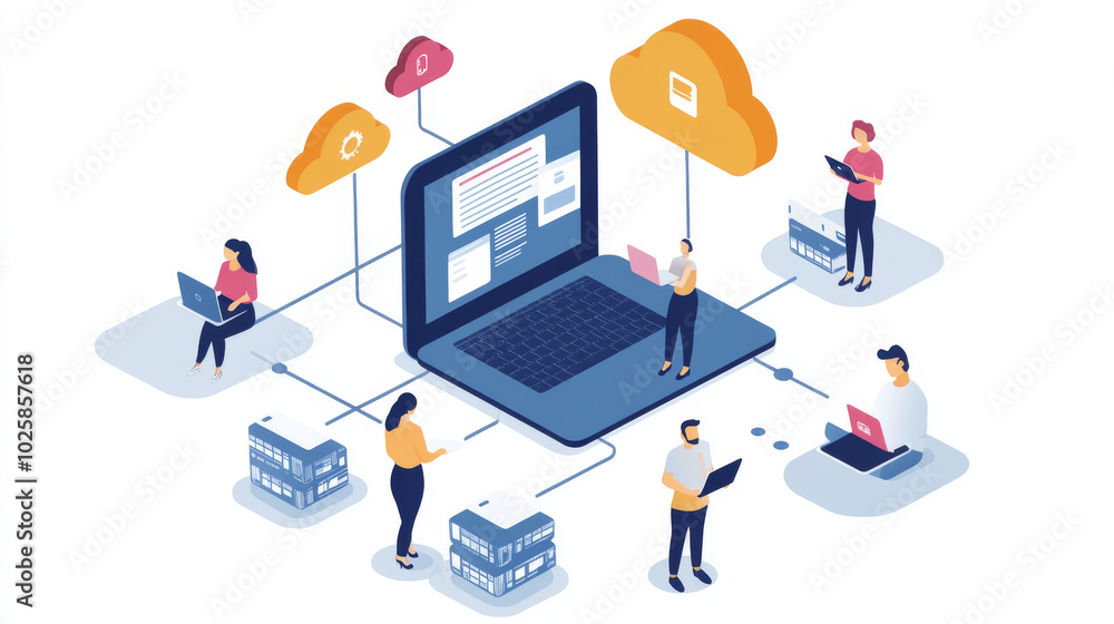 Poster cloud computing lets you access data and programs from any device connected to the internet. it allo