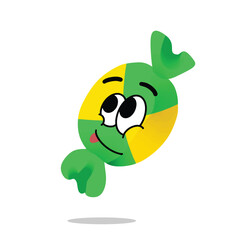happy candy mascot illustrations character design. new year, anniversary birthday and celebration concept. decorations and event themes