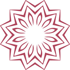 Beautiful flower art and mandala vector design