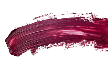 dark purple colored pain stroke isolated on transparent background