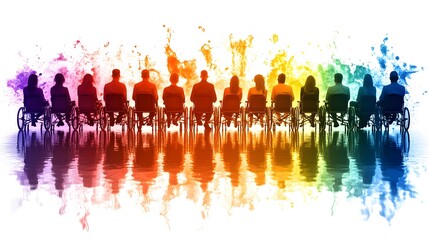 Vector graphic illustrating the importance of awareness and accessibility in communities