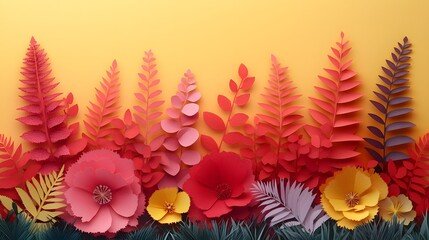 Papercut artwork representing assistive technologies that empower individuals with disabilities