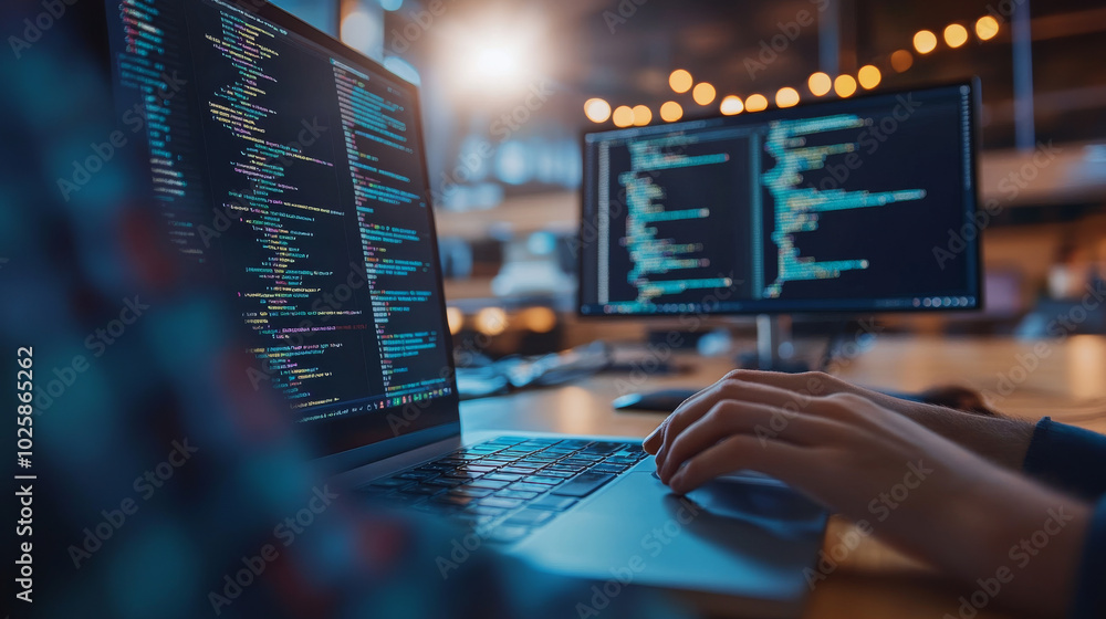 Poster software development uses technology to create digital apps. this involves building websites, progra