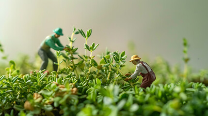 Obraz premium miniature vegetable poster