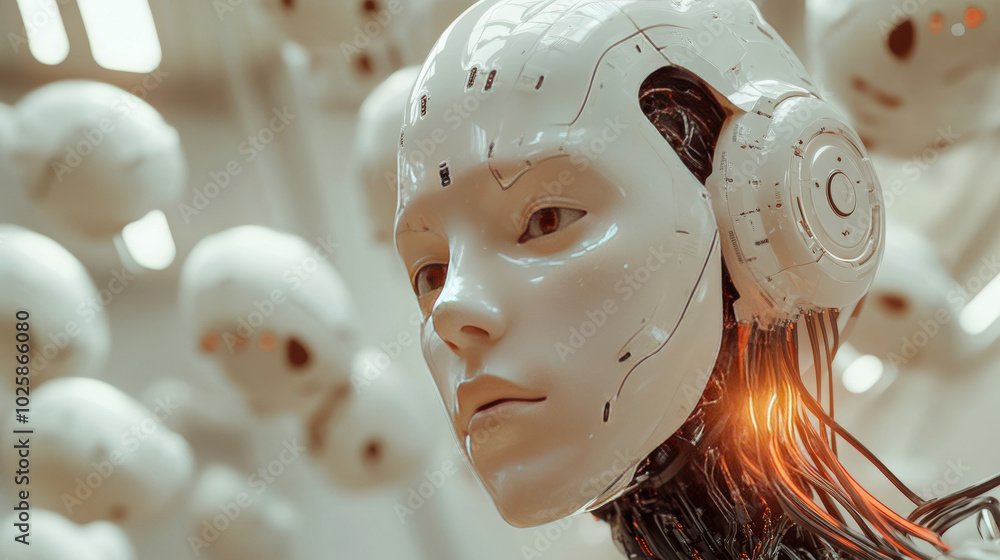 Poster ai technology is like a computer brain that can communicate with networks, analyze data, and learn f