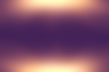 Obraz premium Glowing dark violet toned blur background. Yellow lights top and bottom.