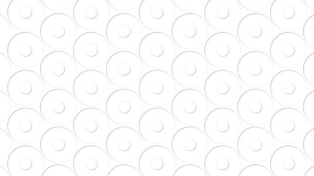 White animation pattern circle, abstract
