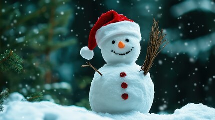 The Charming Snowman Smiling Bright