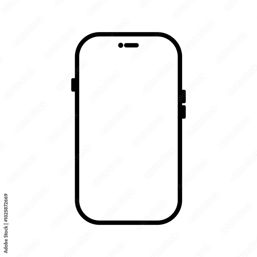 Aufkleber mobile icon. for mobile concept and web design. vector illustration
