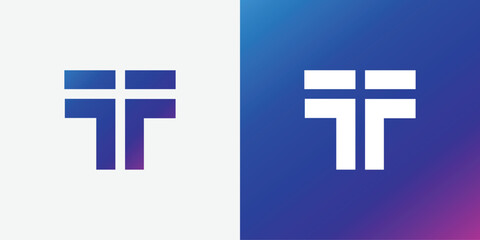 Fototapeta premium Letter T logo icon design template