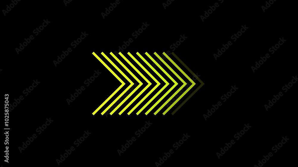 Aufkleber arrow loop animation direction concept.colorful arrow icon concept.