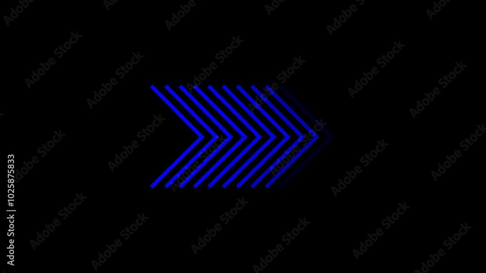 Poster arrow loop animation direction concept.colorful arrow icon concept.
