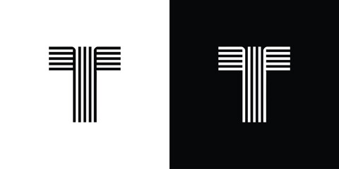 letter T logo. Icon design. Template elements - Collection of vector sign