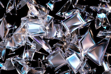 3d render of a glass