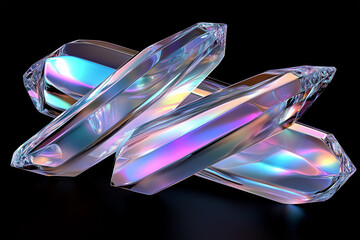 3d render of a glass