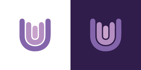 brand identity corporate u logo vector design template