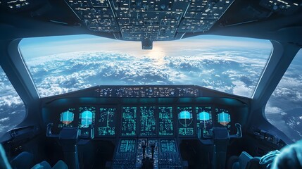 An overview of payload management systems for aerial logistics, showcasing digital displays that track cargo weights, safety measures, and load distribution for efficient air transport 