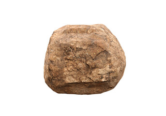 Brown Rock Stone Podium, transparent background