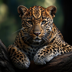 Fototapeta premium portrait of a leopard
