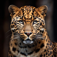 Naklejka premium portrait of a leopard