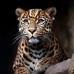 Fototapeta premium portrait of a leopard
