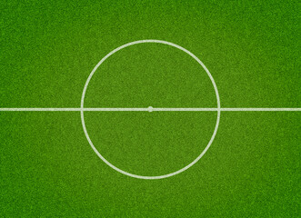 Obraz premium Top view. of empty football field
