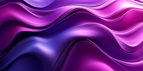 Obraz premium Abstract waves in purple and pink hues create a dynamic flow.