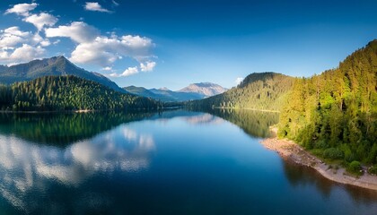 The horizon blends seamlessly with the sky, creating harmony.  