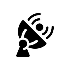 Satellite Connection flat Icon Design