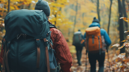 Fototapeta premium person in the woods