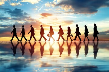 Abstract background with people, human resouce concept.