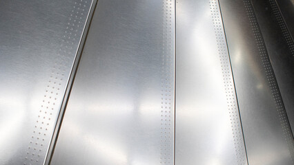 Shiny grey metallic steel texture