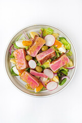 tuna salad in the bowl