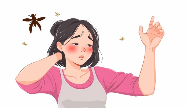 Insect Bite Discomfort: Scratching Red Spots