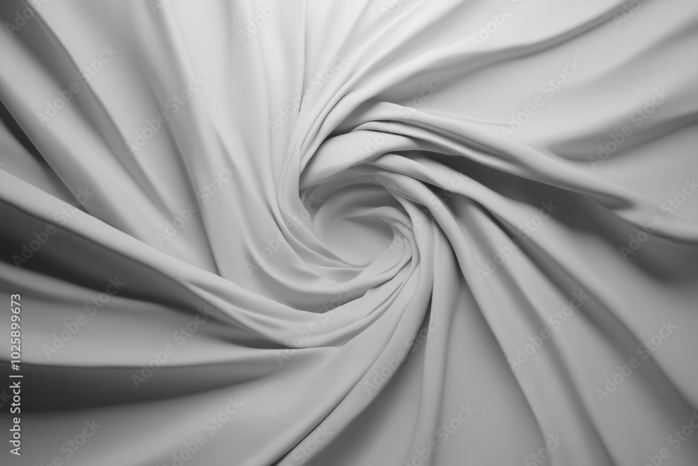 Poster abstract 3d rendering of a swirling face cream