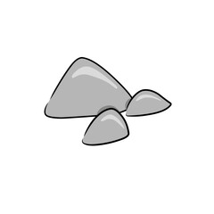 river stone vector element