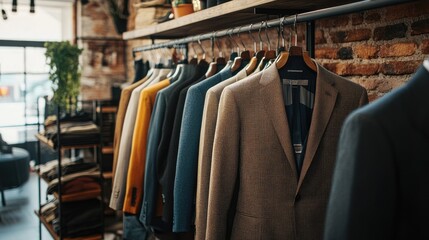 Classic Suits Displayed in Modern Store Setting