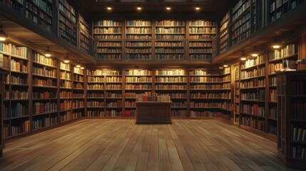 Grand Library Interior