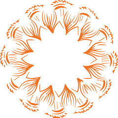 Beautiful flower art and mandala vector design