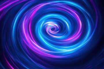 A swirling vortex of vibrant blue and pink light, creating a dynamic and mesmerizing visual effect.