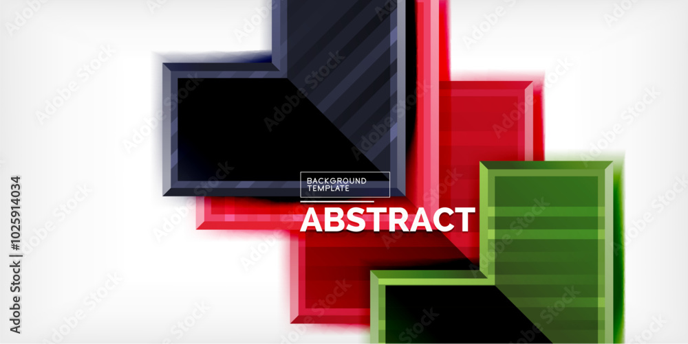 Poster Arrow symbols created with 3d effects and line texture geometric abstract background