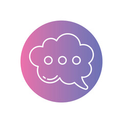 Bubble Chat vector icons stock illustration