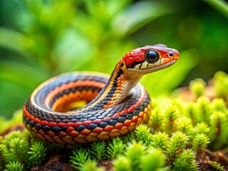 Fototapeta premium Baby Snake Identification in North Carolina: A Visual Guide to Common Species
